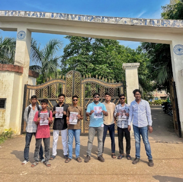 वोट चोरी के खिलाफ एनएसयूआई का विभिन्न कॉलेजों में विरोध प्रदर्शन,पोस्टर लगाकर किया विरोध