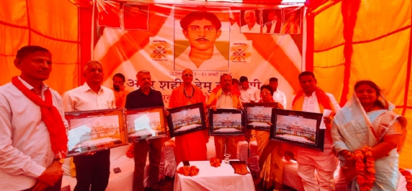 शाहपुरा में दिखा देशभक्ति का महापर्व, अमर शहीद हेमू कालानी स्मारक व प्रतिमा का लोकार्पण, तिरंगे के रंग में डूबा नगर