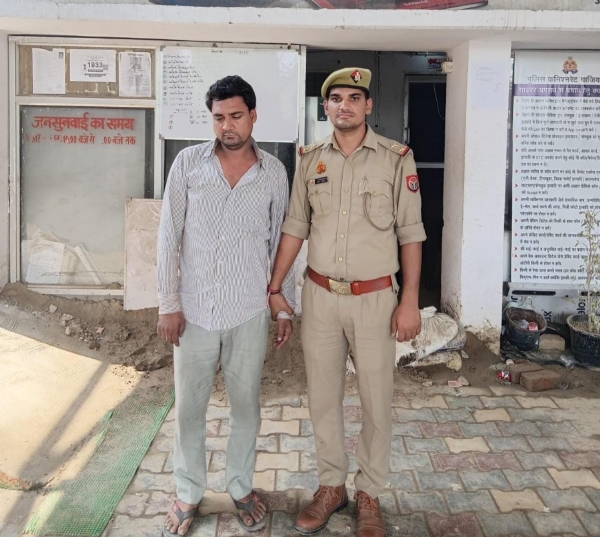 आरोपित युवक पुलिस गिरफ्त में