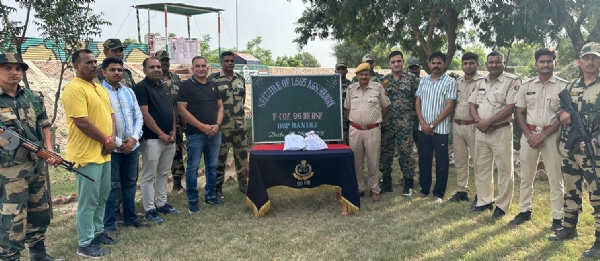 खुफिया सुचना के आधार पर संयुक्त सर्च अभियान : साढ़े आठ कराेड़ की हेराेइन जब्ती
