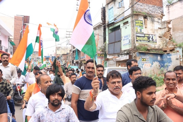 ग्वालियर विधानसभा क्षेत्र में तिरंगा यात्रा