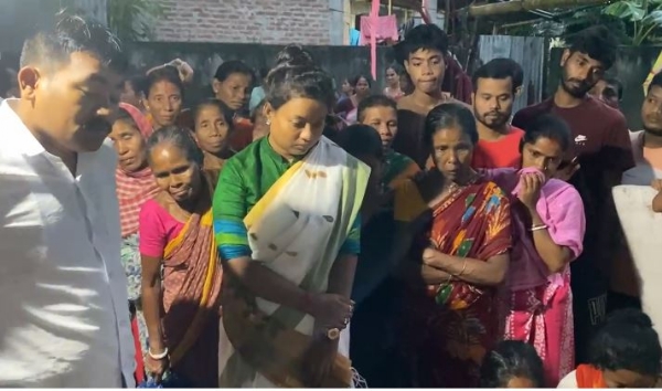 पीड़ित परिवार से मिले राज्य मंत्री ज्योत्सना मांडी