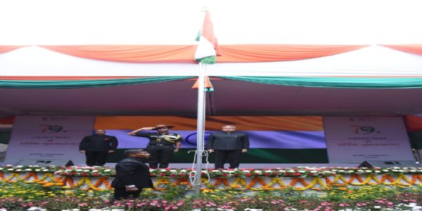 काठमांडू स्थित भारतीय दूतावास में आयोजित स्वतंत्रता दिवस का कार्यक्रम