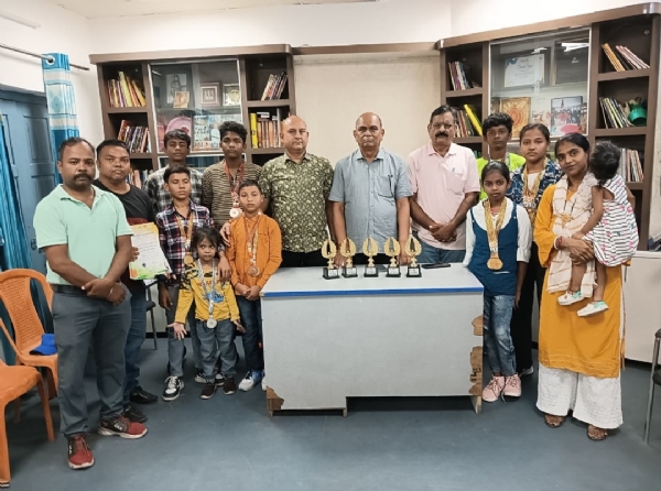 कराटे में जितने वाले खिलाड़ी पहुंचे