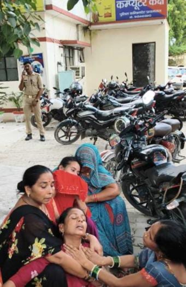 प्रयागराज में हुई हत्या मामले का छाया चित्र