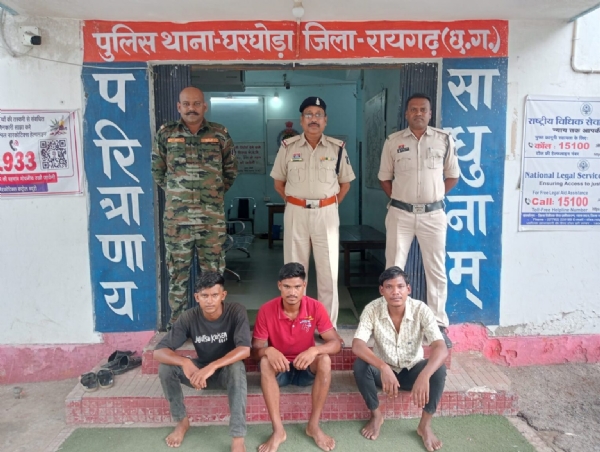 पुलिस के गिरफ्त में आरोपी