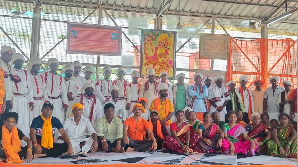 राम जन्मभूमि परिसर यज्ञशाला में कर्नाटक के श्रद्धालुओं ने की श्रीरामस्तुति