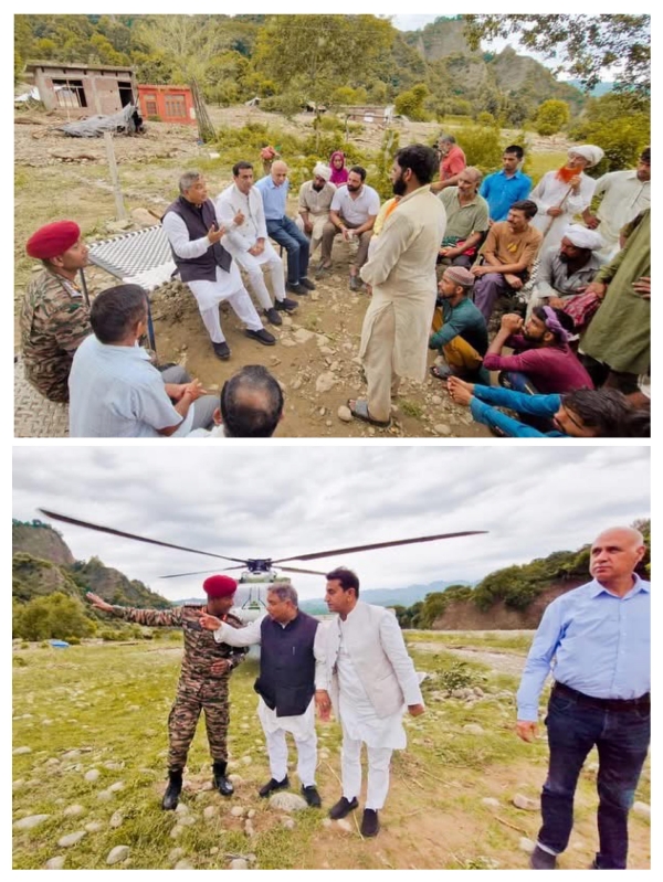 BJP State President Sat Sharma visited the flood affected areas, enquired about the condition of the injured in GMC