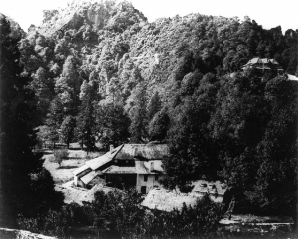 नैनीताल के 1850 में खींचे गये टेलीग्राफ ऑफिस