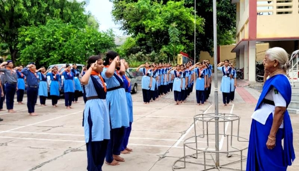 कानपुर में पंचदिवसीय स्काउट एवं गाइड के प्रशिक्षण शिविर का छायाचित्र