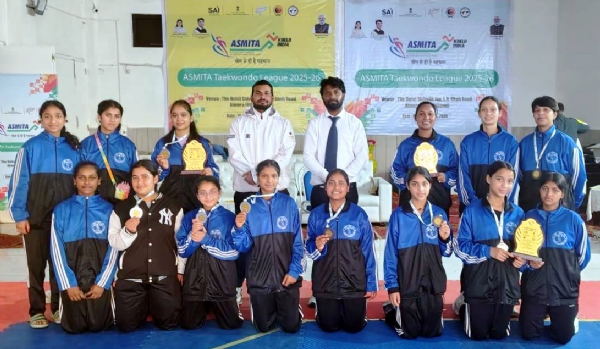 राज्य स्तरीय प्रतियोगिता में पदक जीतने वाले नैनीताल ताइक्वांडो क्लब के खिलाड़ी।