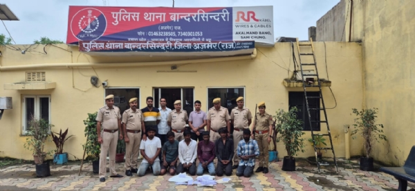 स्टेट क्राइम ब्रांच की सूचना पर मध्य प्रदेश के कुख्यात पारदी गिरोह छह सदस्य गिरफ्तार