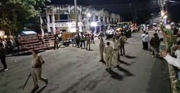 भारत माता चौराहे पर गणेश पंडाल लगाने को लेकर तनाव