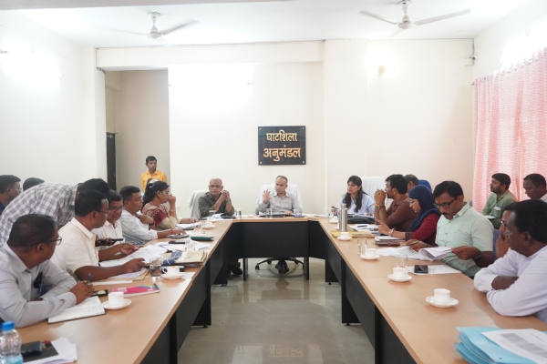 बैठक करते उपयुक्त कर्ण सत्यार्थी