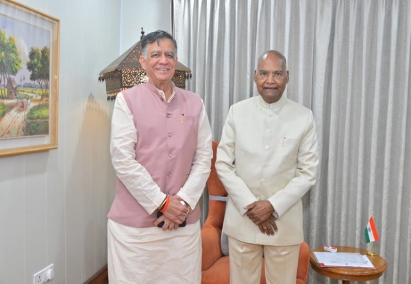 यूपी विधान सभा अध्यक्ष सतीश महाना ने पूर्व राष्ट्रपति रामनाथ कोविंद से दिल्ली में की भेंट