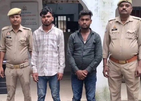 पुलिस गिरफ्त में आरोपी