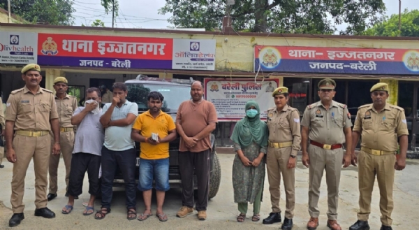 थाना पुलिस की गिरफ़्त में गैंग सदस्य