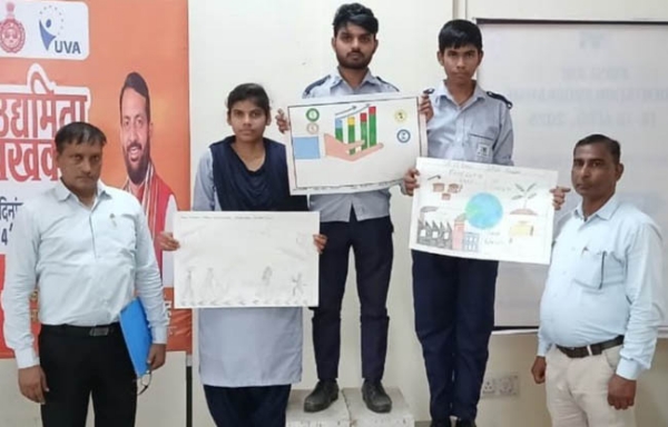 सोनीपत: राष्ट्रीय उद्यमिता दिवस पर आयोजित प्रतियोगिता के  विजेता