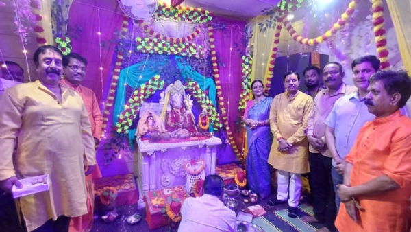 गणेश चतुर्थी के मौके पर साकेत भवन में विराजे विघ्नहर्ता श्री गणेश