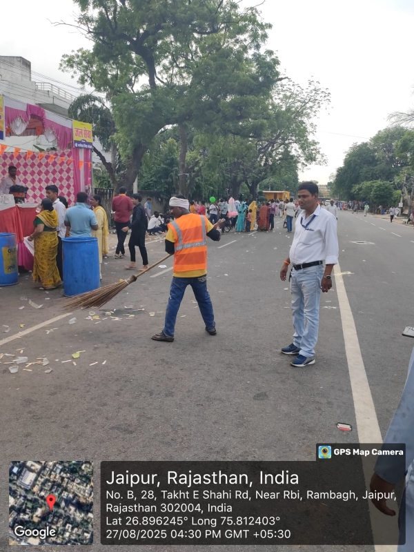 गणेश चतुर्थी पर्व पर सफाई व्यवस्थाओं के लिये नगर निगम ग्रेटर ने कसी कमर