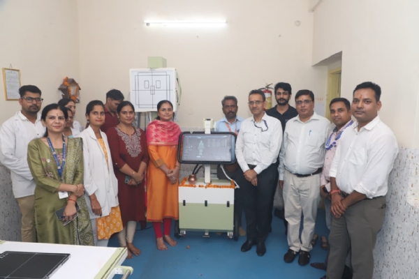 राष्ट्रीय आयुर्वेद संस्थान में अस्पताल में पोर्टेबल डिजिटल एक्स-रे मशीन का शुभारंभ