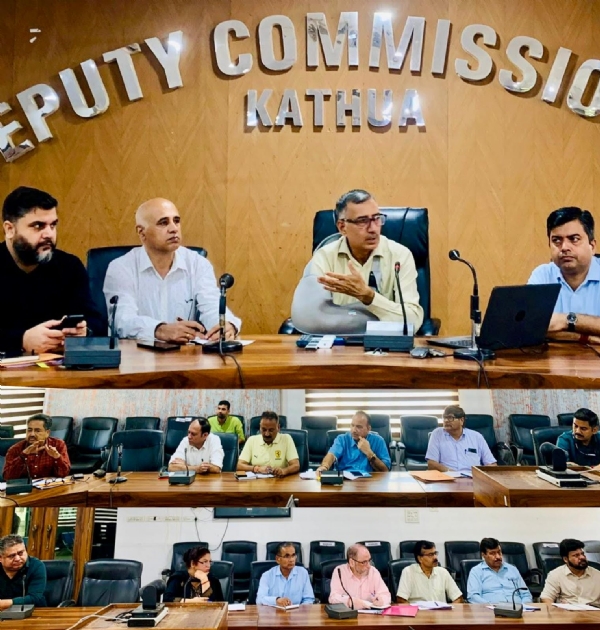 DC Kathua held a review meeting on the situation arising due to rain and floods, stressed on restoring connectivity in time