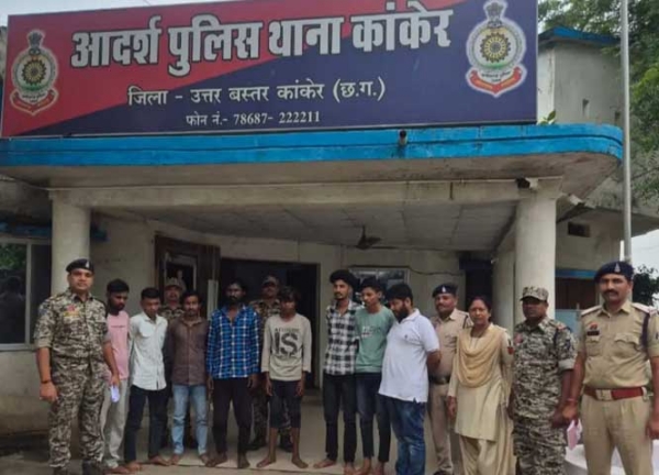 9 जुआरि गिरफ्तार