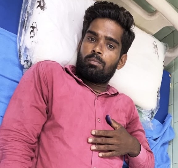 जिला अस्पताल में भर्ती घायल