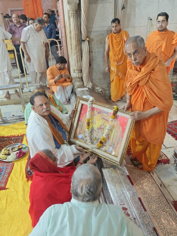 मुख्य न्यायाधीश  के. आर. श्रीराम ने किए ठाकुर श्री गोविंद देवजी के दर्शन