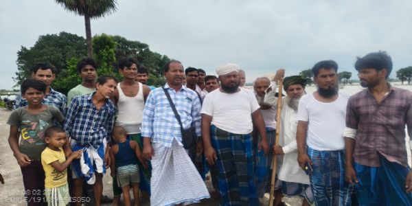 जल भराव से पांच सौ एकड़ में लगी धान की फसल बर्बाद, किसानों में आक्रोश