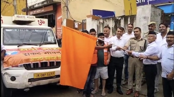 Seva Bharti sent relief material for 250 flood affected families,