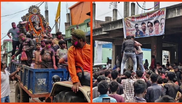 भगवान गणेश की विसर्जन यात्रा
