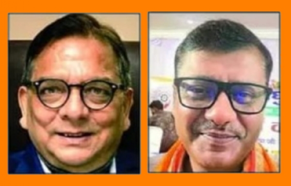 लघु उद्योग भारती के प्रदेश उपाध्यक्ष अजय गुप्ता  व प्रदेश महामंत्री अमित अग्रवाल।