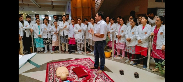 एमजीयूजी के आयुर्वेद कॉलेज में बेसिक लाइफ सपोर्ट पर कार्यशाला का आयोजन*