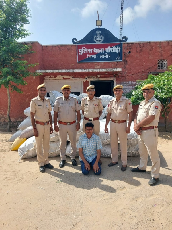 एजीटीएफ की सूचना पर पुलिस ने 2.16 करोड़ का डोडा पोस्त किया जब्त