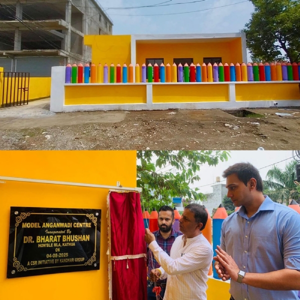 Kathua MLA and Deputy Commissioner inaugurated Model Anganwadi Centre