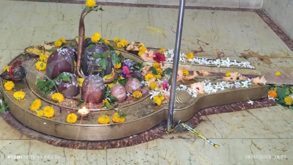 नर्मदा मंदिर में विराजे महादेव