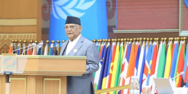 संयुक्त राष्ट्र के कार्यक्रम में प्रधानमंत्री ओली ने कहा - लैंडलॉक्ड से लैंडलिंक्ड देश बनना हमारा नैसर्गिक अधिकार