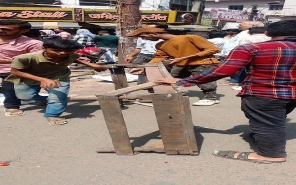 नगर निगम ने शहर के कई जगह से हटाए अवैध अतिक्रमण