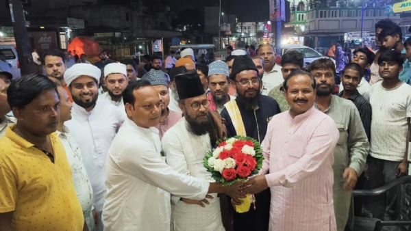 अररिया फोटो:गुलाम रसूल बलियावी का स्वागत