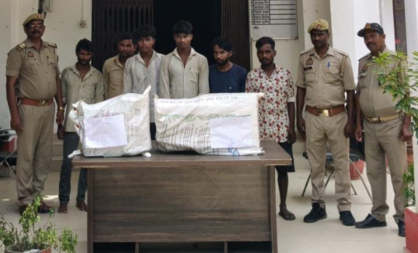 पुलिस गिरफ्त में स्टार्टर चोर गिरोह के 06 शातिर चोर