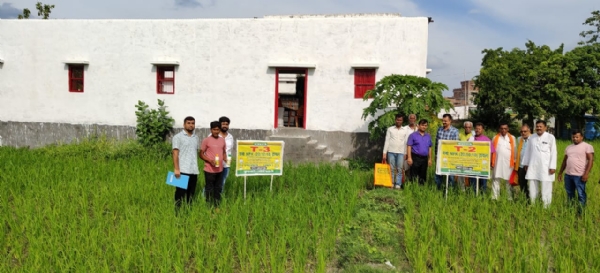 प्रशिक्षण प्राप्त करने वाले किसान