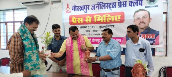 प्रेस से मिलिए’ में बोले विधायक, सीएम के विजन से रोल मॉडल बन रहा सहजनवा विधानसभा क्षेत्र*