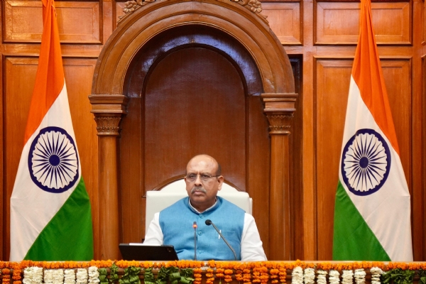 विधानसभा मानसून सत्र के चौथे दिन की कार्यवाही का संचालन करते विधानसभा अध्यक्ष विजेंद्र गुप्ता