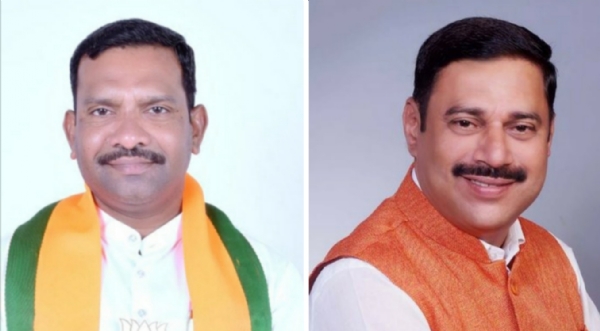 सांसद सवरा और विधायक नाईक की फाइल फोटो।