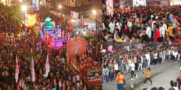 इंदौरः अनंत चतुदर्शी चल समारोह में 'दो हाथ का पटा' और 'लाठी' का प्रदर्शन कर सकेंगे अखाड़े