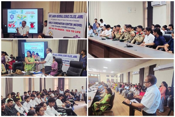 जीजीएम साइंस कालेज ने जिला प्रशासन के सहयोग से नशा मुक्त भारत अभियान के तहत जागरूकता अभियान आयोजित किया