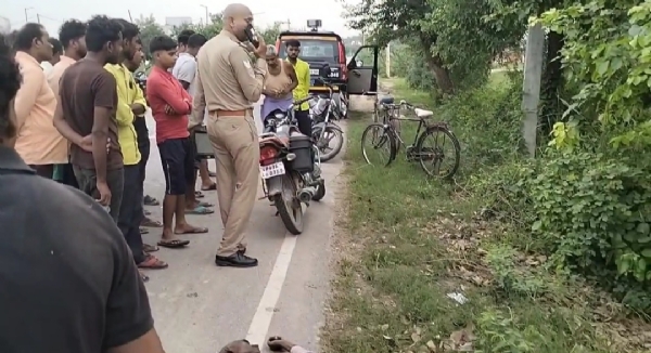मौके पर मौजूद पुलिस