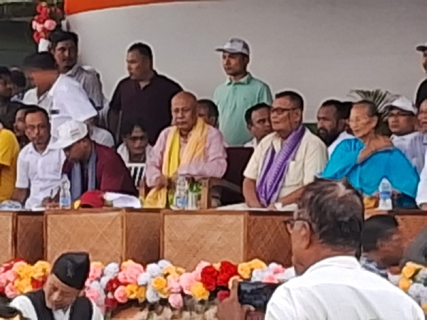 कोकराझार में बीपीएफ की आशीर्वाद रैली।