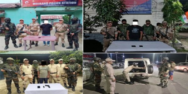 मणिपुर में तीन उग्रवादी गिरफ्तार
